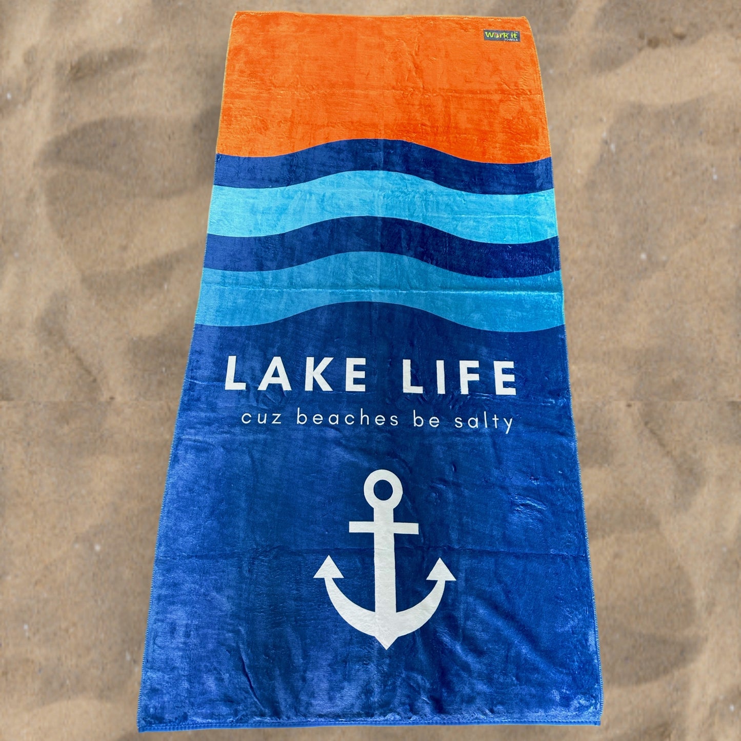 Lake Life Beach Towel (*not personalized)