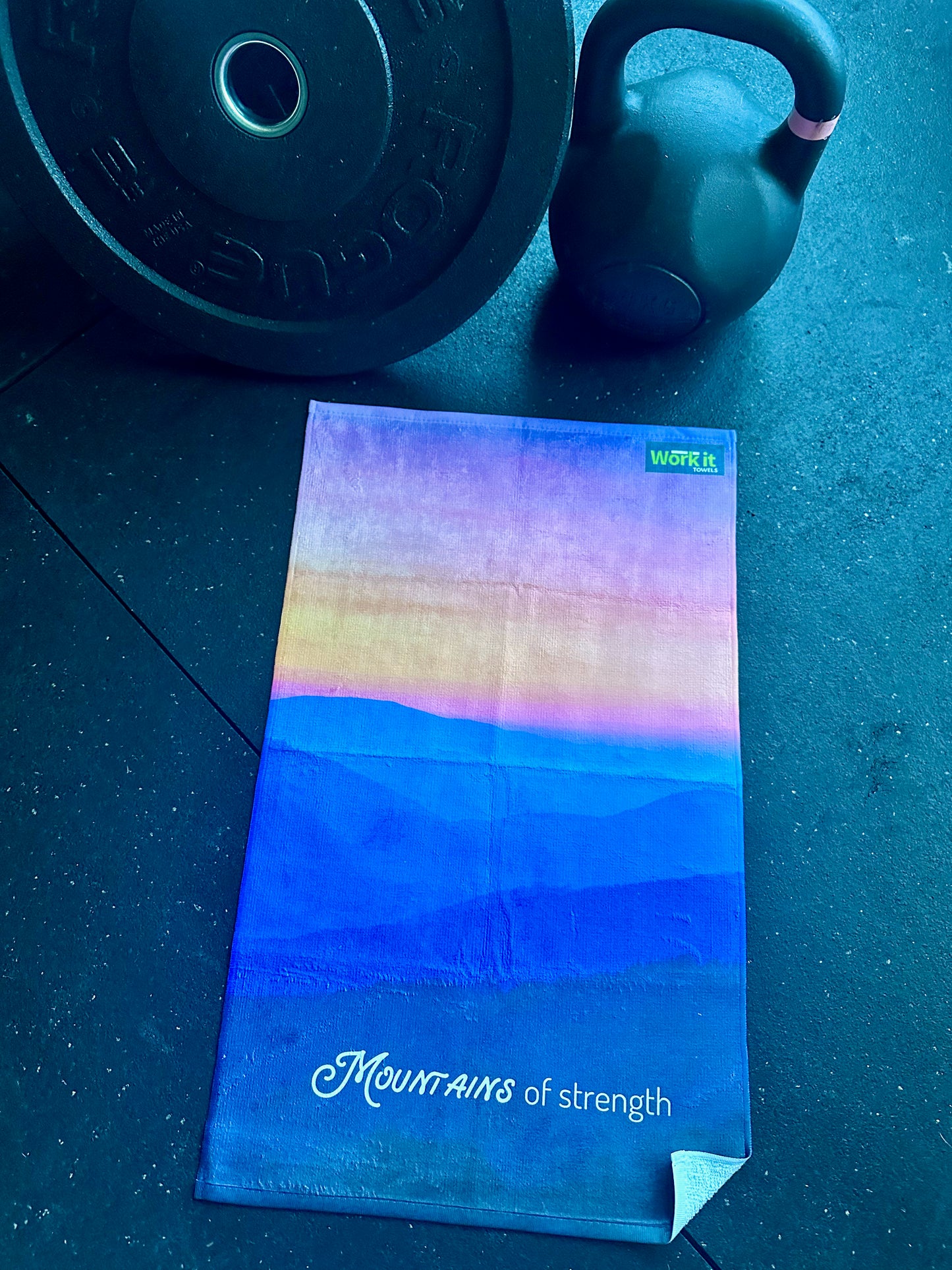 Mountains of Strength- A Gym Towel benefiting Hurricane Helene victims