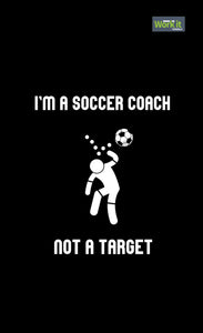 Soccer Coach, Not A Target Gym Towel