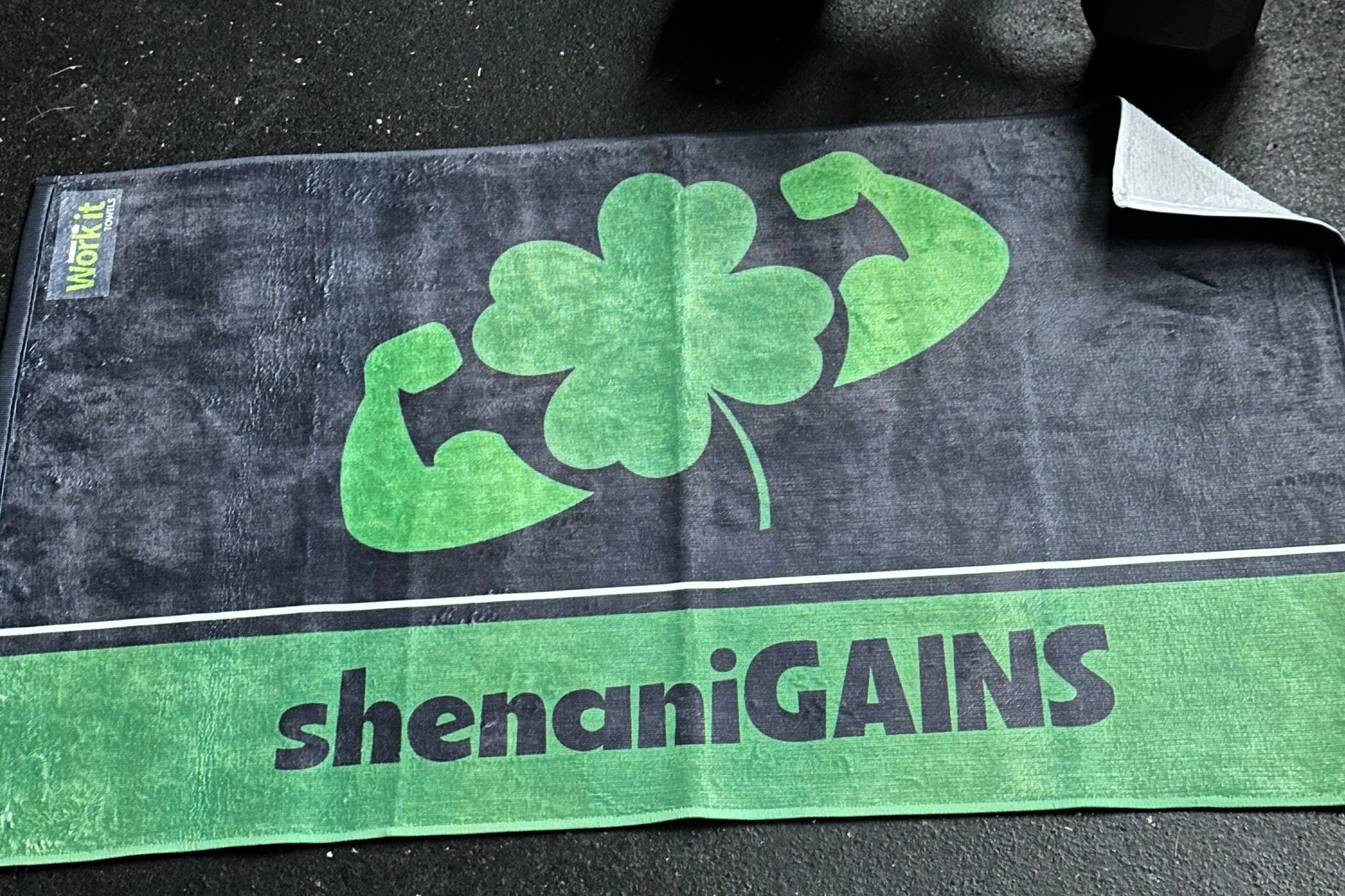 Irish humor gym towel