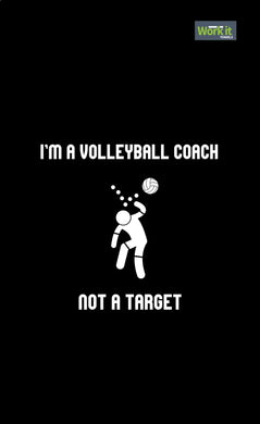 Volleyball Coach, Not A Target Gym Towel