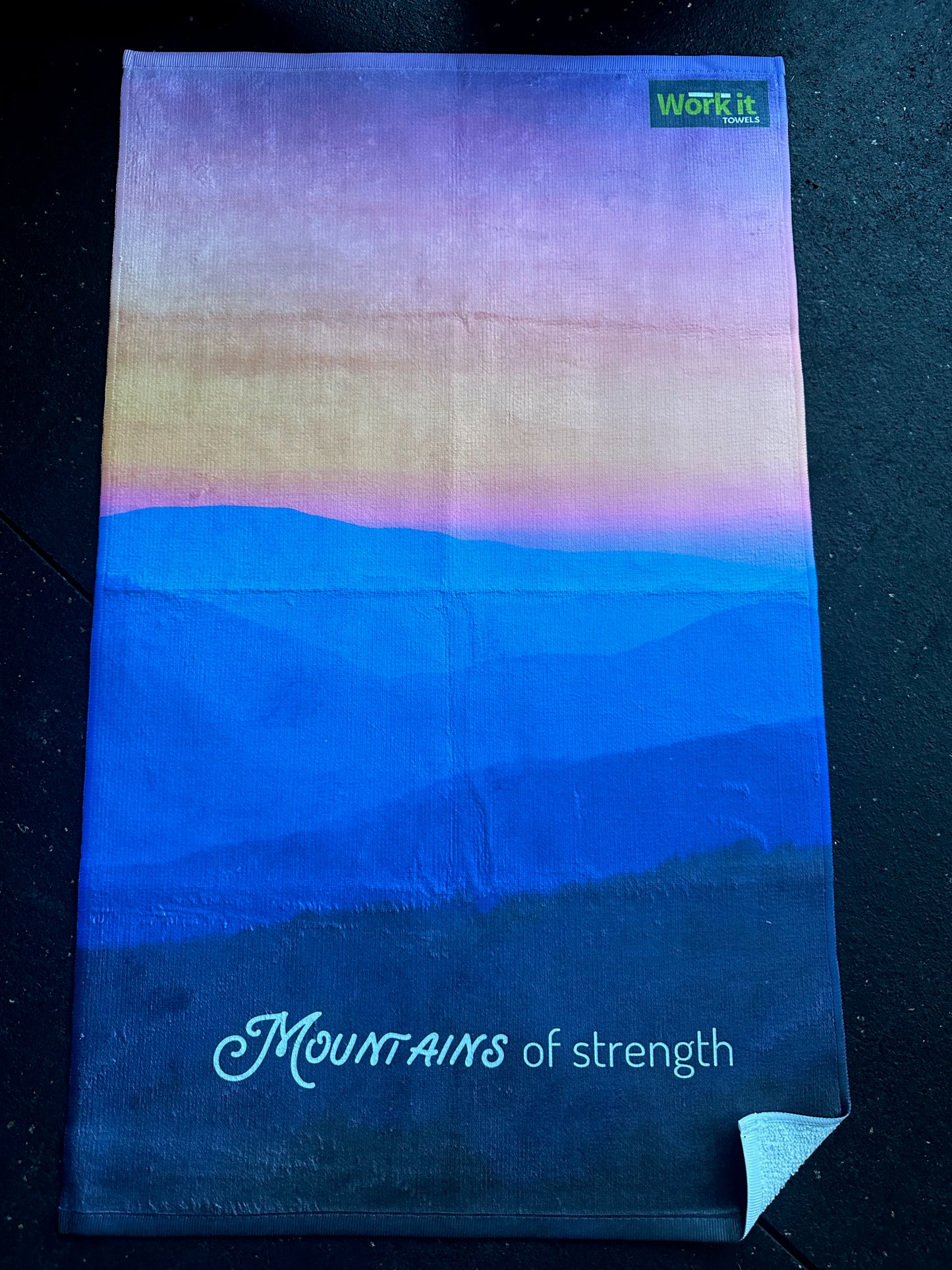 Mountains of Strength- A Gym Towel benefiting Hurricane Helene victims