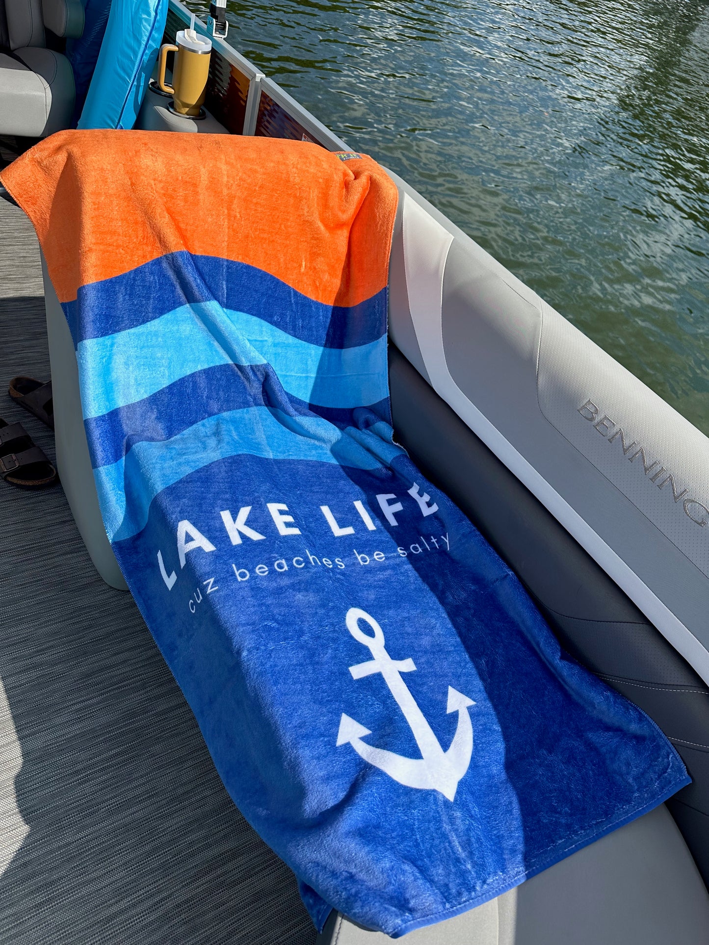 Lake Life Beach Towel (*not personalized)