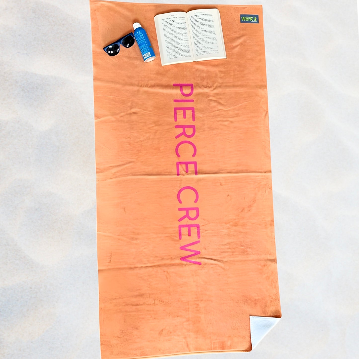 Personalized Beach Towel- Pink