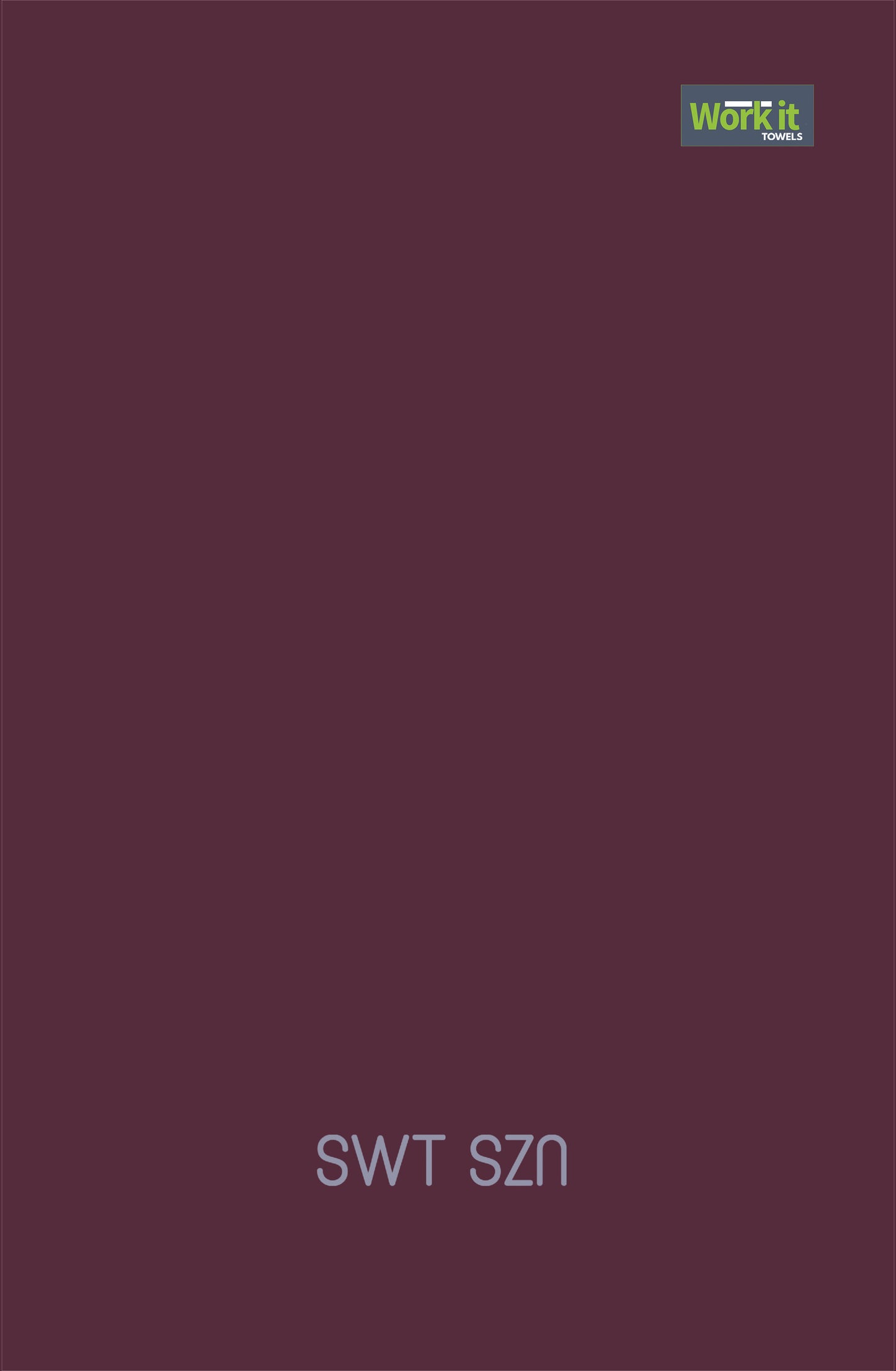 Wine color SWT SZN premium gym towel