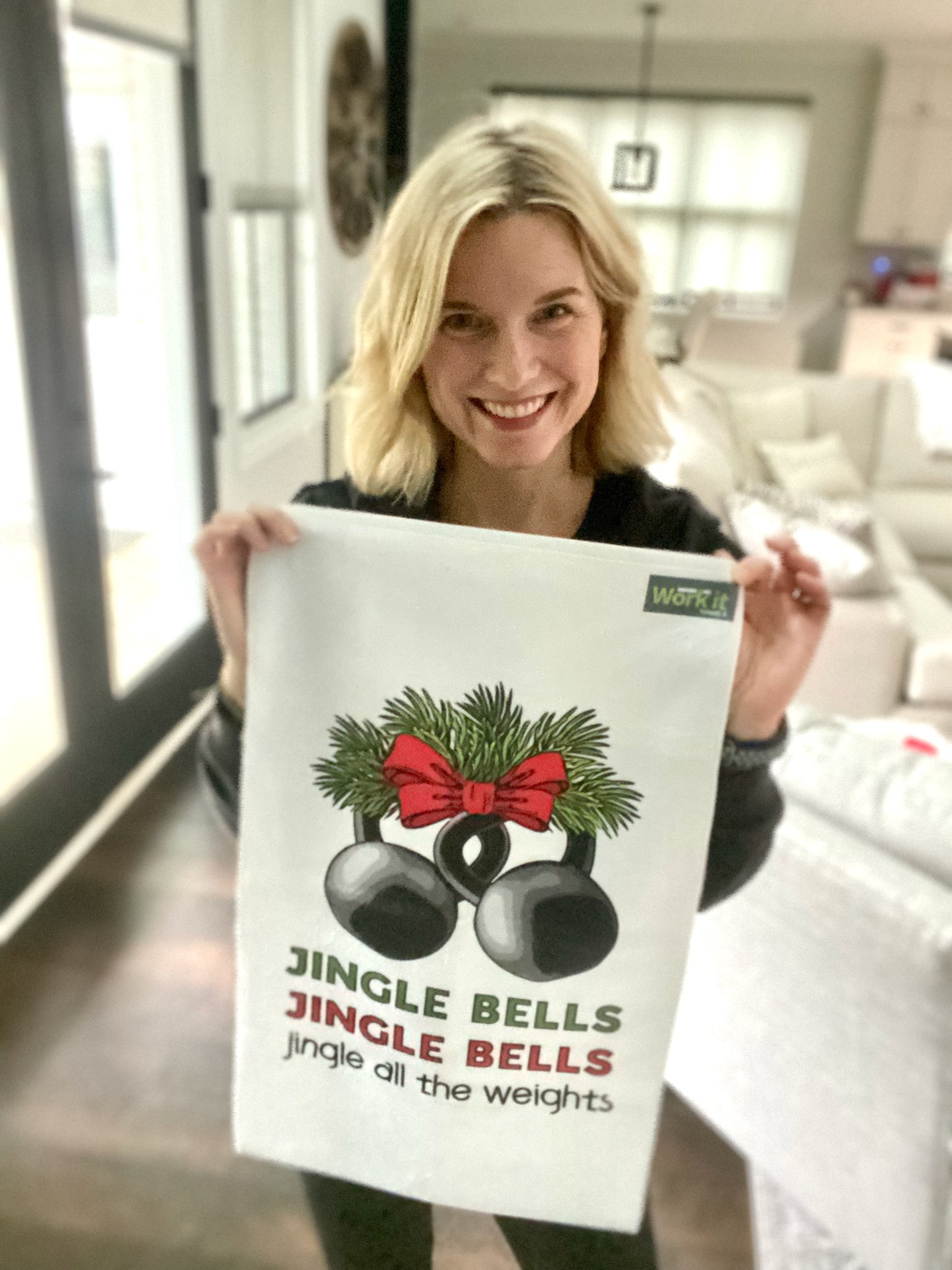 Jingle (Kettle) Bells Gym Towel